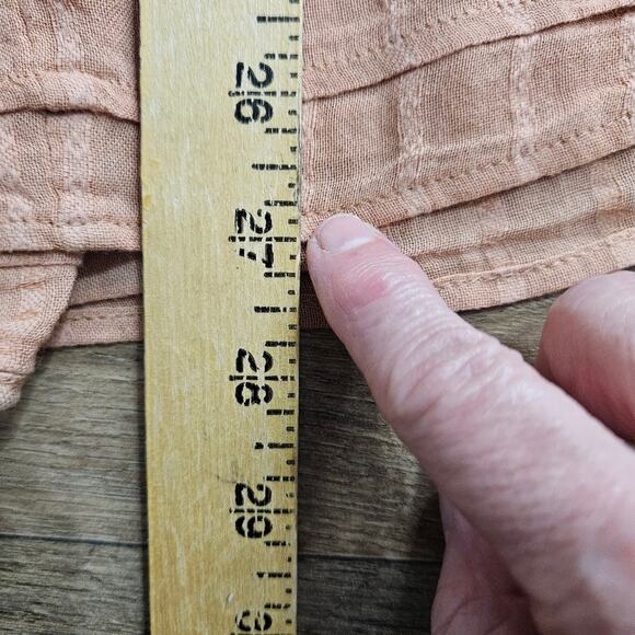 American Eagle Babydoll Peasant Tunic Top Boho Hippie Blouse Cut Out Open Back M - Picture 13 of 15